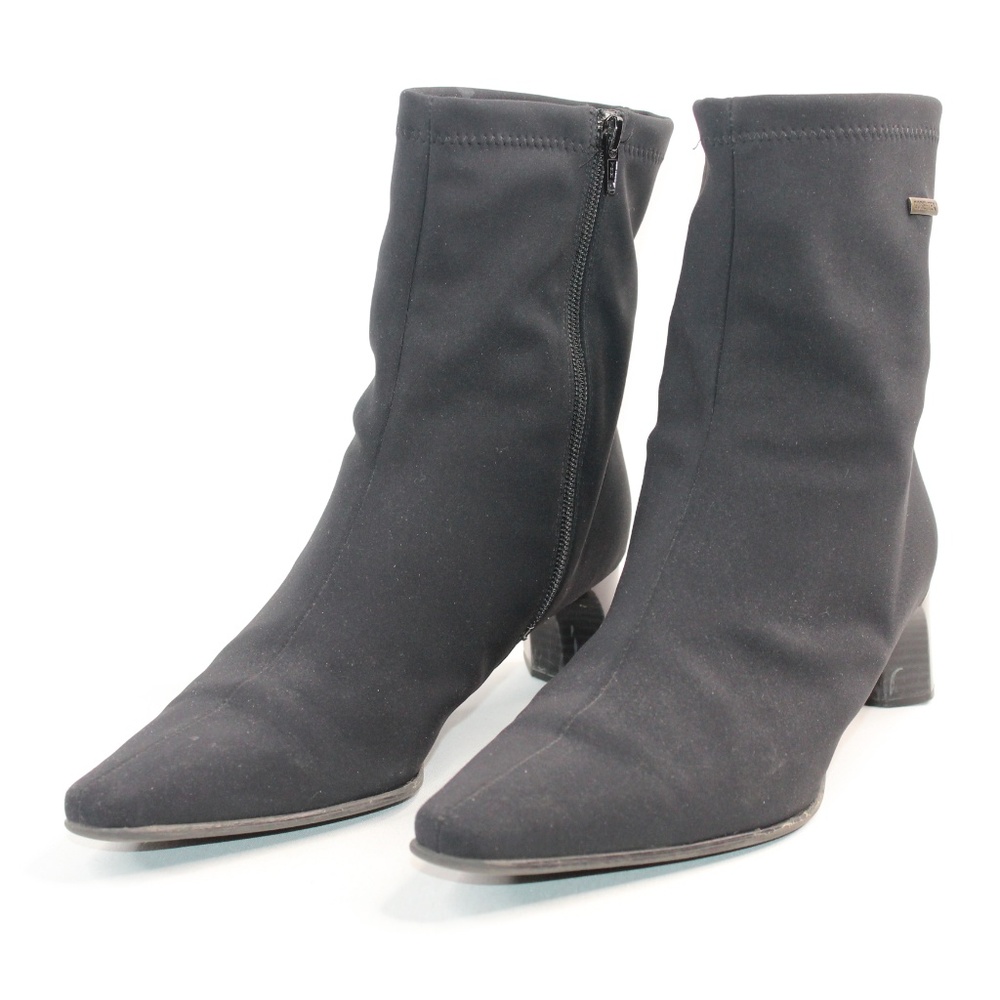 Hogl Fabric Gore-Tex Black Side Zipper Booties #137 - Picture 3 of 8